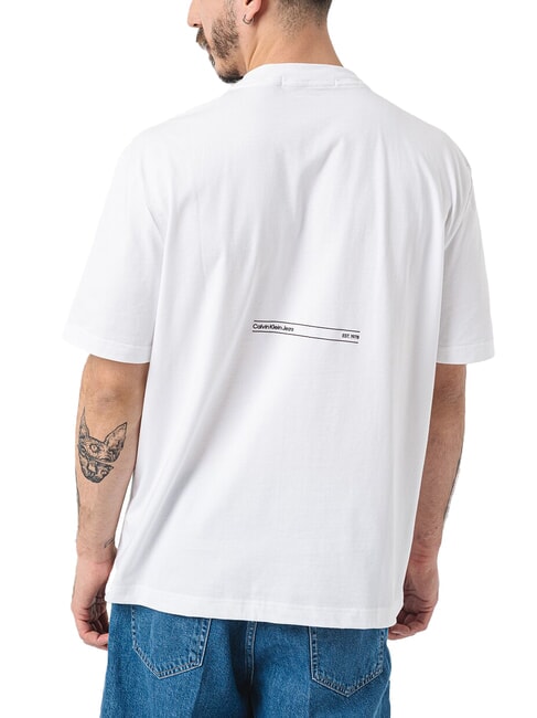 CK JEANS T-shirt  manica corta Embossed Euphoric bright white - T-shirt Uomo