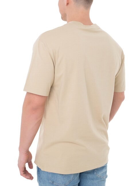 CK JEANS T-shirt manica corta washed monologo pale khaki - T-shirt Uomo