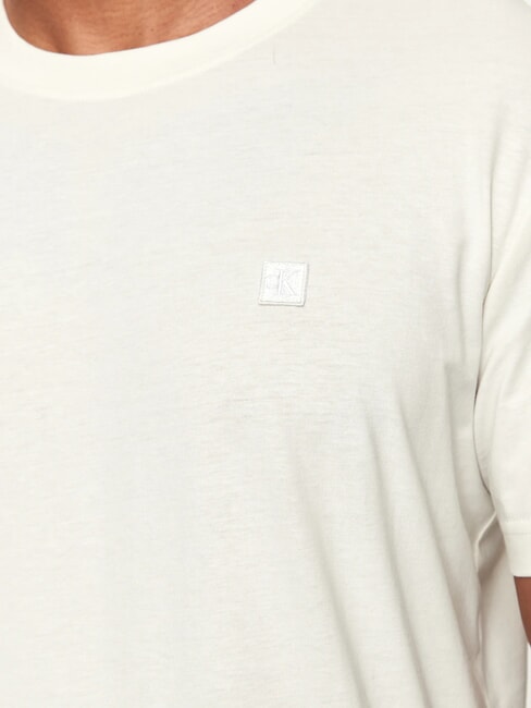 CK JEANS T-shirt maniche corte regular fit ivory - T-shirt Uomo