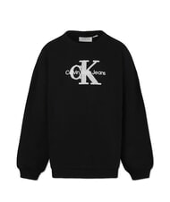 CALVIN KLEIN CK KIDS Felpa girocollo logo sherpa ck black - Felpe Bambini - 4