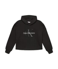 CALVIN KLEIN CK KIDS Felpa cappuccio stampa logo glitter - Felpe Bambini