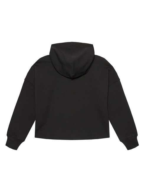 CK KIDS Felpa cappuccio stampa logo glitter ck black - Felpe Bambini