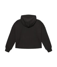 CALVIN KLEIN CK KIDS Felpa cappuccio stampa logo glitter ck black - Felpe Bambini - 4