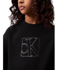 CALVIN KLEIN CK KIDS Felpa girocollo con stampa ck black - Felpe Bambini - 2