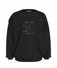 CALVIN KLEIN CK KIDS Felpa girocollo con stampa ck black - Felpe Bambini - 4