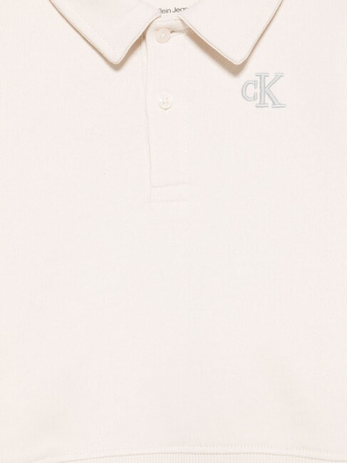 CK KIDS Felpa modello polo in cotone whitecap gray - Felpe Bambini
