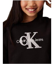 CALVIN KLEIN CK KIDS Felpa girocollo logo sherpa ck black - Felpe Bambini - 3