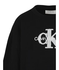 CALVIN KLEIN CK KIDS Felpa girocollo logo sherpa ck black - Felpe Bambini - 6