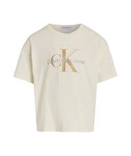 CALVIN KLEIN CK KIDS T-shirt maniche corte logo glitter afterglow - T-shirt Bambino - 4