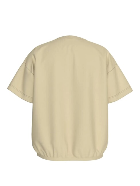 CK KIDS T-shirt maniche corte cotone con elastico pale khaki - T-shirt Bambino