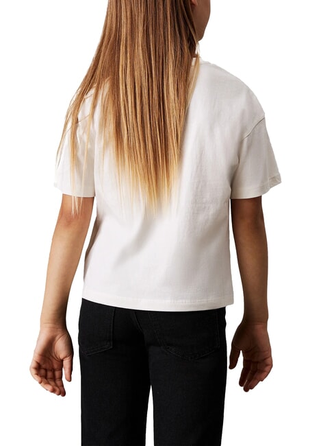 CK KIDS T-shirt maniche corte con stampa ivory - T-shirt Bambino