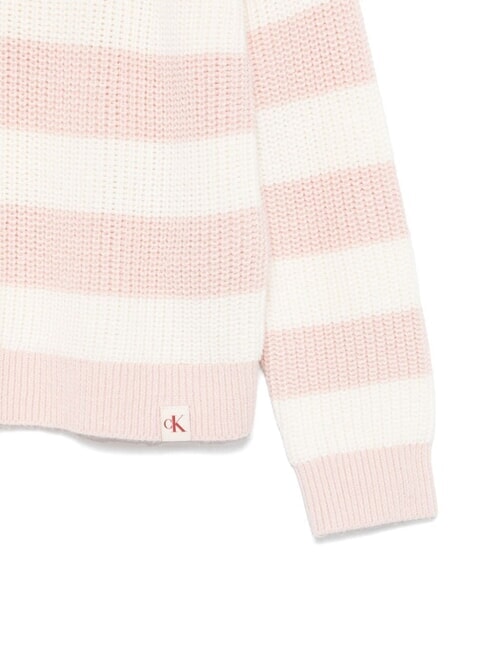 CK KIDS Maglione girocollo a righe peach whip - Maglioni Bambini