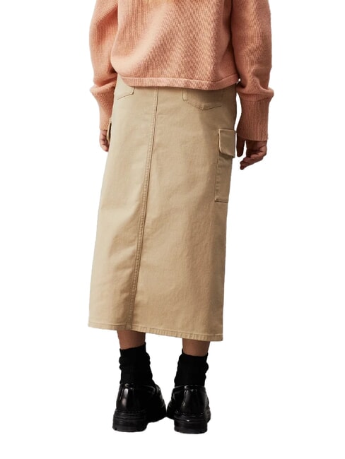 CK KIDS Gonna cargo con spacco pale khaki - Gonne bambine