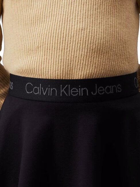 CK KIDS Gonna corta con elastico in vita ck black - Gonne bambine