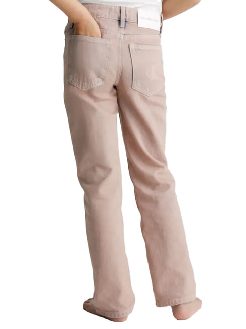 CK KIDS Jeans bimba delavè overdye pink - Pantaloni bambini