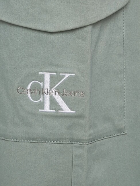 CK KIDS Pantaloni bimba cargo in cotone meteor green - Pantaloni bambini