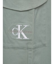 CALVIN KLEIN CK KIDS Pantaloni bimba cargo in cotone meteor green - Pantaloni bambini - 4
