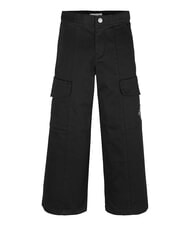 CALVIN KLEIN CK KIDS Pantaloni bimba cargo in cotone ck black - Pantaloni bambini - 3
