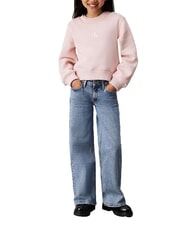 CALVIN KLEIN CK KIDS Jeans bimba ampi relaxed fit salt and pepper blue - Pantaloni bambini - 4