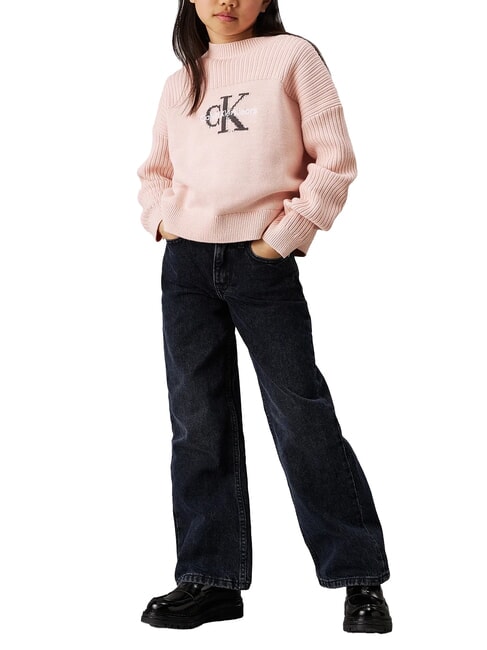 CK KIDS Jeans bimba relaxed fit blue black rigid - Pantaloni bambini