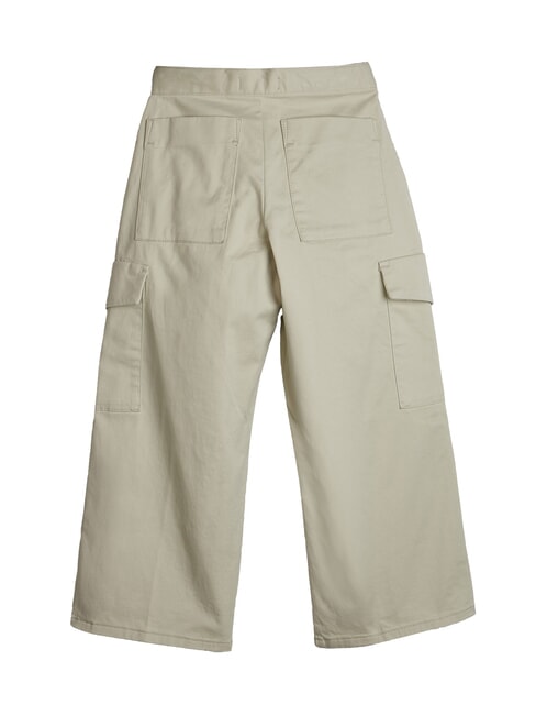 CK KIDS Pantaloni bimba cargo in cotone pelican - Pantaloni bambini