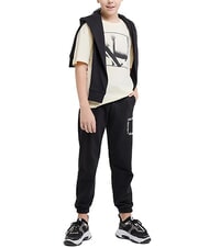 CALVIN KLEIN CK KIDS Pantaloni di tuta da bimbo ck black - Pantaloni bambini - 4