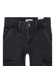 CALVIN KLEIN CK KIDS Jeans bimbo con tasconi charcoal grey rgd - Pantaloni bambini - 4