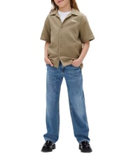 CALVIN KLEIN CK KIDS Jeans bimbo gamba ampia washed blue hero - Pantaloni bambini - 3