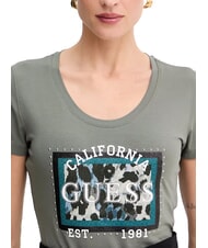 GUESS ANIMALIER  Maglietta volcano grey - T-shirt e Top Donna - 3