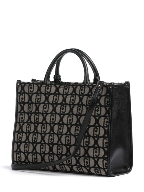 RIDHI Borsa tote in tessuto jacquard NERO - Borse Donna