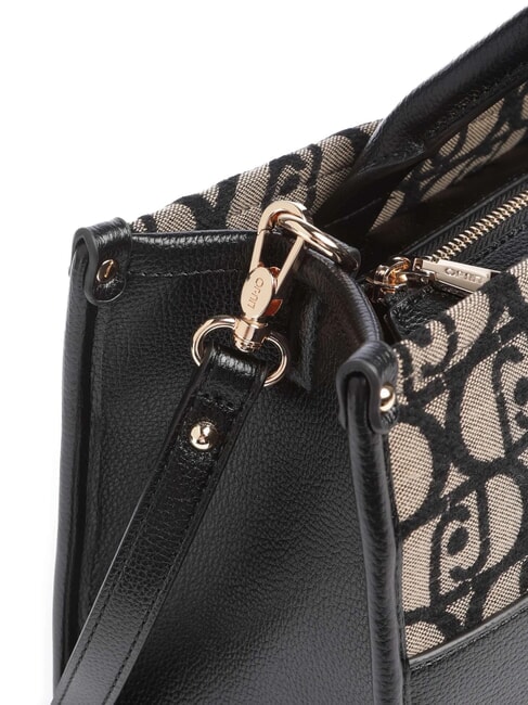 RIDHI Borsa tote in tessuto jacquard NERO - Borse Donna