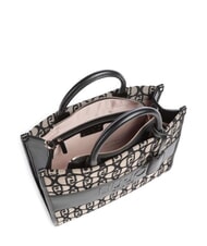 LIUJO RIDHI Borsa tote in tessuto jacquard NERO - Borse Donna - 4