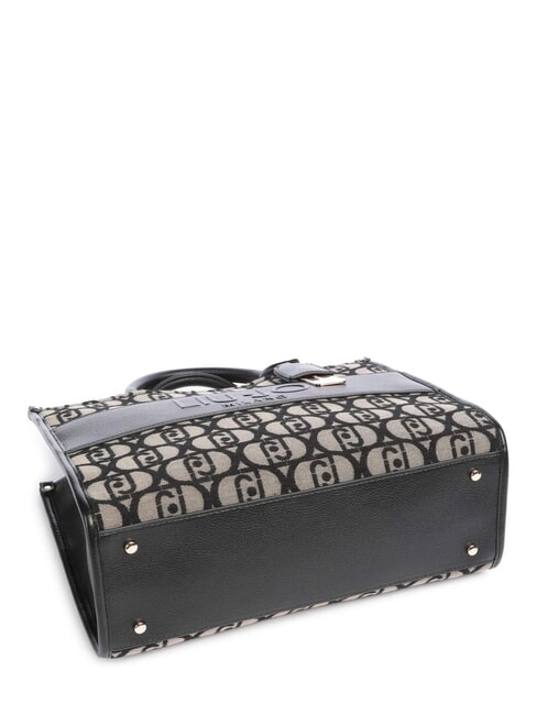 RIDHI Borsa tote in tessuto jacquard NERO - Borse Donna