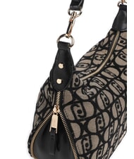 LIUJO KALISKA Borsa doppia funzione tessuto jacquard tabacco - Borse Donna - 3