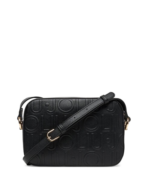 MANHATTAN Borsa camera case media logo impresso NERO - Borse Donna