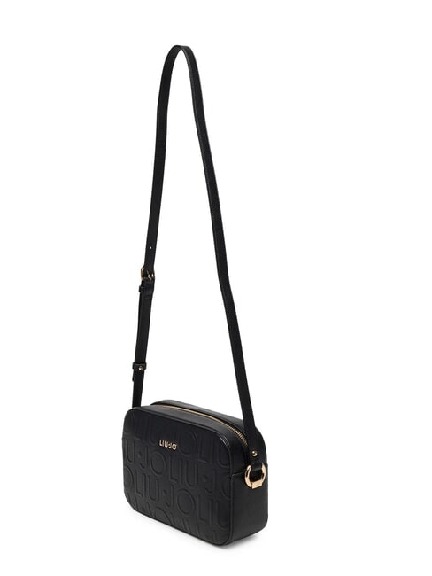 MANHATTAN Borsa camera case media logo impresso NERO - Borse Donna