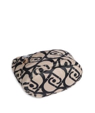 LIUJO VERRY Borsa hobo grande peluche neutro/nero - Borse Donna - 5