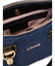 LIUJO MANHATTAN Borsa a mano piccola in tessuto denim dress blue - Borse Donna - 6
