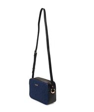 LIUJO MANHATTAN Borsa camera case in tessuto denim dress blue - Borse Donna - 3