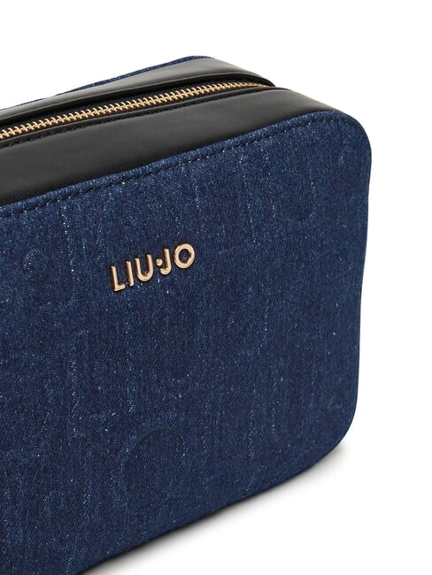 MANHATTAN Borsa camera case in tessuto denim dress blue - Borse Donna