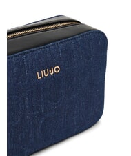 LIUJO MANHATTAN Borsa camera case in tessuto denim dress blue - Borse Donna - 4