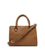 LIUJO MANHATTAN Borsa a mano piccola logo impresso suede - Borse Donna - 2