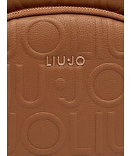 LIUJO MANHATTAN Zaino medio logo in rilievo suede - Borse Donna - 4
