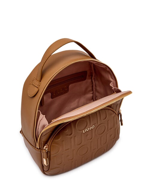 MANHATTAN Zaino medio logo in rilievo suede - Borse Donna