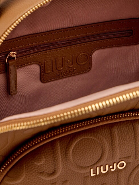 MANHATTAN Zaino medio logo in rilievo suede - Borse Donna