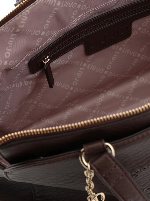 SAMIANA Borsa a mano media con tracolla moro light - Borse Donna