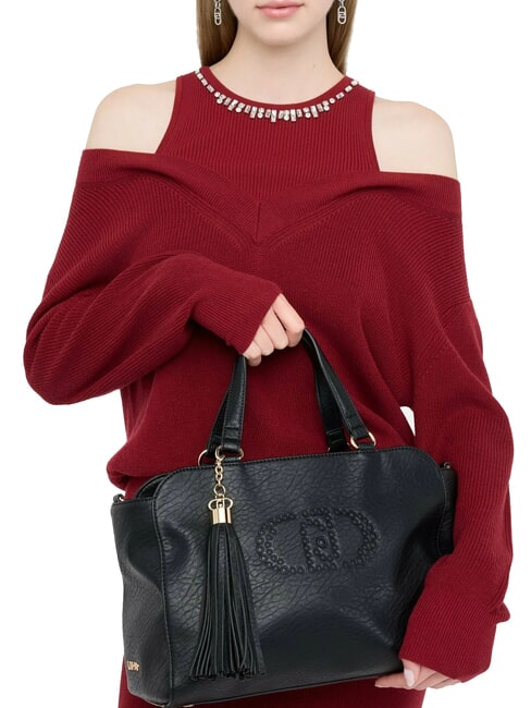 SAMIANA Borsa a mano media con tracolla NERO - Borse Donna