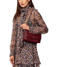 LIUJO MANHATTAN Borsa convertible con patta red wine - Borse Donna - 6