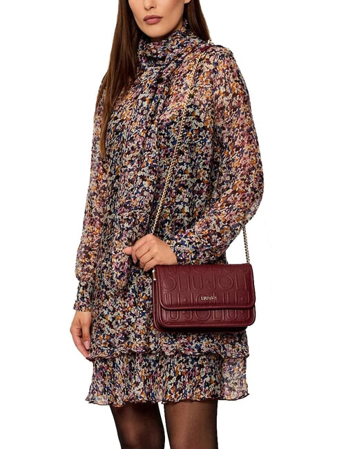 MANHATTAN Borsa convertible con patta red wine - Borse Donna