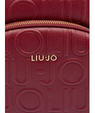 LIUJO MANHATTAN Zaino medio logo in rilievo red wine - Borse Donna - 4